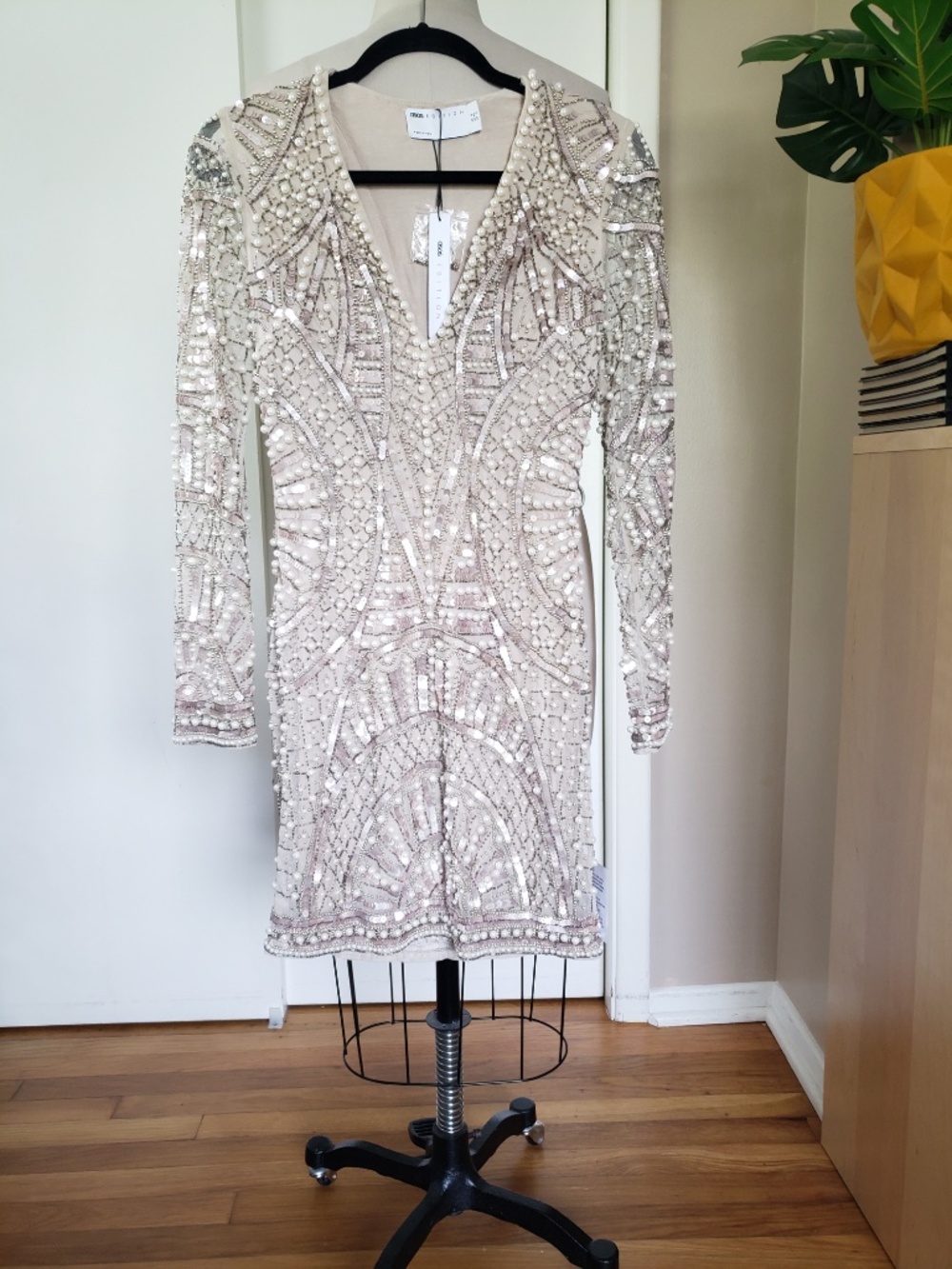 ASOS Unforgettable Embellished Mini Dress Size 4 NEW